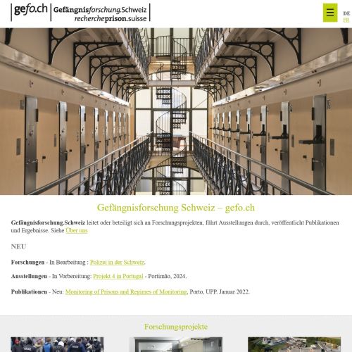 Gefängnisforschung Schweiz – gefo.ch